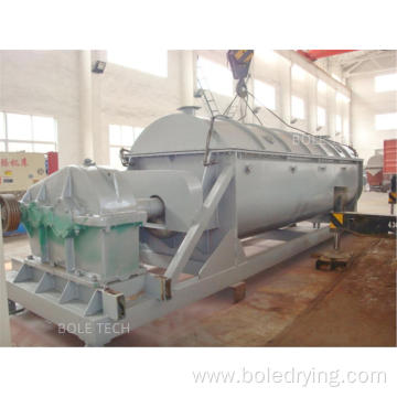 Industrial hollow paddle dryer for drying sludge